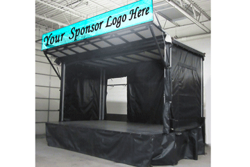 SuperStage 16' x 10 Stage Banner Setup